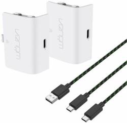 Venom xbox series s/x & one accesoriu 2pcs baterie + 3m cablu de încărcare alb, vs2872 VS2872 VS2872 (VS2872)