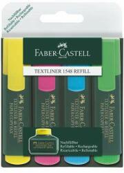 Faber-Castell Highlighter, 1-5 mm, FABER-CASTELL, "Textliner 48", 4 culori diferite (154804)