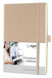 Sigel Notebook, exclusiv, A5, în carouri, 97 pagini, copertă tare, SIGEL "Conceptum" bej (CO650)