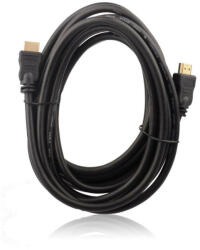 Adatkábel, HDMI - HDMI, 3 méter, aranyozott, AL-OEM-45, fekete