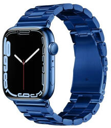 Apple Watch 1-6, SE, SE (2022) (38 / 40 mm) / Watch 7-8 (41 mm), fém pótszíj, Hoco WA10, sötétkék