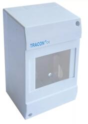 Tracon Falon kívüli elosztódoboz, ajtó nélkül, 1×4 modul, IP40, 130×82×62mm (EDFK-4/1AN) (EDFK-41AN)