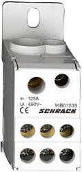 Schrack Csatlakozó blokk, 1 pólus, 125A, 1x35mm2, 7x16mm2 (IKB01035--) (IKB01035--)