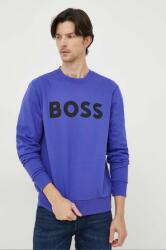 HUGO BOSS pamut melegítőfelső lila, férfi, nyomott mintás - lila L