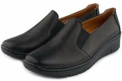 Vlnka Pantofi de piele pentru femei "Andrea" - negru mărimi încălțăminte adulți 41 (13-05027-41)