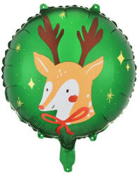 Partydeco Karácsonyi fólia lufi 18" 45cm Rénszarvas (LUFI147175)