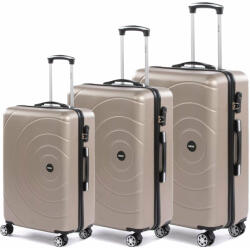 Dollcini World Traveler bőrönd - Royal Gold Elegance - 3 db set - Arany (Royal_SB01173D)