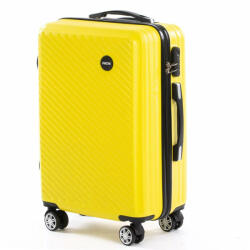 Dollcini Dollcini, Világjáró Bőrönd ABS anyagú - 70 cm - Sárga (SBC1172A)