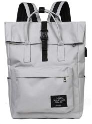 Dollcini Női Laptoptáska - Elegáns, Vízálló Műbőr Utazóhátizsák - Szürke (428184)