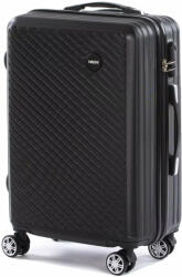 Dollcini Világjáró Bőrönd Szett - ABS, Több Méretben és Színben - 50 cm - Fekete (SBC1174C)