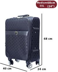 Dollcini Utazóbőrönd - Több Színben és Méretben Kapható - 68x24x40 cm - Fekete (357890-166B)