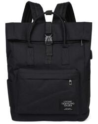 Dollcini Női Laptoptáska - Elegáns, Vízálló Műbőr Utazóhátizsák - Fekete (428181)