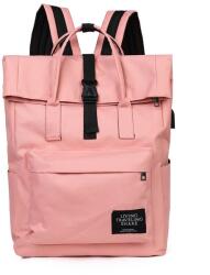 Dollcini Női Laptoptáska - Elegáns, Vízálló Műbőr Utazóhátizsák - Rózsaszín (428182)