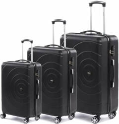 Dollcini World Traveler bőrönd - Royal Gold Elegance - 3 db set - Fekete (Royal_SB01171D)