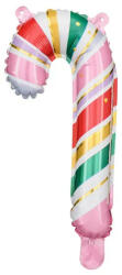 Partydeco Karácsonyi fólia lufi, cukorka 35cm, 5db, levegővel tölthető (LUFI639791)