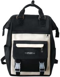 Dollcini Divatos Uniszex Hátizsák, Iskolatáska - Vízálló és Légáteresztő - Fekete (427161)