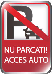 Eosette Sticker Indicator Nu Parcati - Acces Auto - 21, 5x30 cm