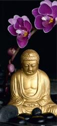 AG Fototapet Statueta Buddha si Flori de Orhidee