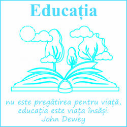 Eosette Sticker citat Educatia este Viata