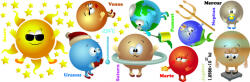 Eosette Sticker - Sistemul solar - Planete Haioase