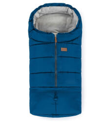 Petite&Mars - sac de iarna pentru carucior, landou sau scaun auto jibot, 100x48 cm, impermeabil, cu elemente reflectorizante, extensibil, 3 in 1, albastru