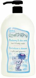 BluxCosmetics Gel de duș și șampon 2 în 1 pentru copii cu afine și aloe vera Naturaphy 1000ml 30029 (5908311417188)