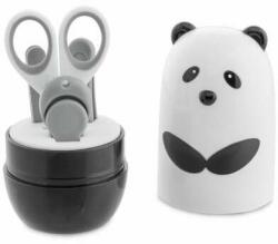 Chicco Set de manichiură 4 în 1 - Foarfecă, pensete și pilă pentru ursuleț Panda (CH0107310)