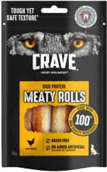 Crave Meaty Rolls cu pui 8x50g Recompensa proteica fara cereale pentru caini adulti