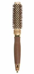 Olivia Garden Perie patrata pentru par 20mm Expert Blowout Straight Wavy Bristles Gold&Brown (5414343020574)