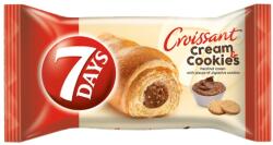 7DAYS Croissant 7DAYS Cream&Cookies mogyorókrém ízű krémmel töltött keksz darabokkal 60g - rovidaruhaz