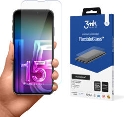 3mk Folie de protectie Ecran 3MK FlexibleGlass pentru Apple iPhone 15 Plus, Sticla Flexibila, Full Glue