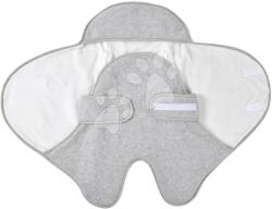 Beaba Sistem de înfășat Babynomade® Double Fleece Beaba Heather Grey White strat dublu gri extra cald de la 0-6 luni (BE948009) Lenjerii de pat bebelusi‎, patura bebelusi