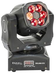 Ibiza Moving Head Ibiza, 6x12W, RGBW, DMX (ROLLING-EYE)