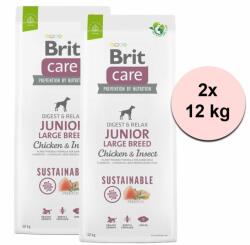 Brit Brit Care Dog Sustainable Junior Large Breed 2 x 12 kg