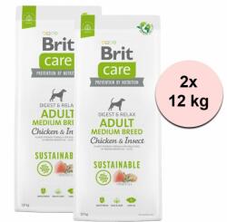 Brit Brit Care Dog Sustainable Adult Medium Breed 2 x 12 kg