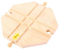 Bigjigs Toys traversează o cale de tren din lemn (DDBJT105) Trenulet