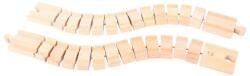 Bigjigs Toys Bigjips Rail Sina flexibila 2 bucati (DDBJT164) Trenulet