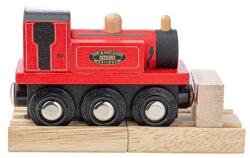 Bigjigs Toys Tren din lemn Bigjips Rail Terrier roșu (DDBJT489)