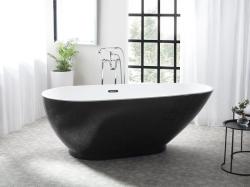Maxishop Guiana 173x82 cm negru/alb (472504)