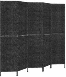 vidaXL fekete 5 paneles vízijácint térelválasztó 205x180 cm 355199