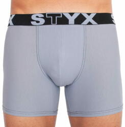  Styx Világos szürke long férfi boxeralsó sport gumi (U1067) - méret XXL