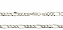 Ezüst Férfi ezüst nyaklánc Figaro ródiumbevonatos 5mm - agrianna - 33 490 Ft
