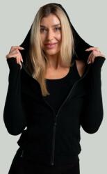 GymBeam STRIX Hanorac cu fermoar pentru femei MERINO I Black XS