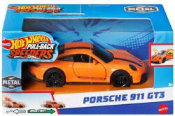 Mattel Hot Wheels: Pull-Back Speeders Porsche 911 GT3 hátrahúzható fém kisautó modell 1/43 - Mattel (HPR70/HPR79) - jatekshop