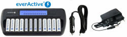 everActive NC1200 12db 1, 2V Ni-Mh AA AAA elemtöltő (everActive-NC1200)