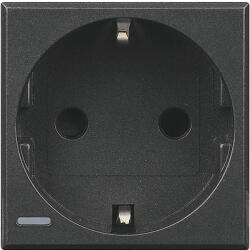 Legrand Priza schuko Axolute Bticino 2M iluminabila antracit HS4141 (HS4141)