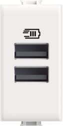 Legrand Priza USB 1M Tip A alimentare dubla 5V Matix Bticino alb AM4191AA (AM4191AA)