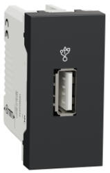 Schneider Electric Priza USB date 1M Schneider Noua Unica antracit NU342954 (NU342954)