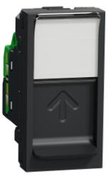 Schneider Electric Priza RJ45 CAT6A FTP 1M Schneider Noua Unica antracit NU344854 (NU344854)
