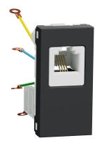 Schneider Electric Priza telefon RJ12 1M Schneider Noua Unica antracit NU349154 (NU349154)